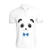 BYFT011252 BYFT Polo Neck T Shirt Printed White XXL 220 GSM Cotton Mr. Panda Design Set of 1