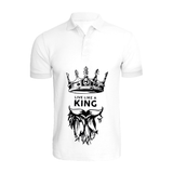 BYFT011254 BYFT Polo Neck T Shirt Printed White XXL 220 GSM Cotton Live Like A King Design Set of 1.png