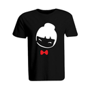BYFT011278 BYFT Round Neck T Shirt Printed Black XXL 190 GSM Cotton Chinese Doll Design Set of 1