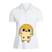 BYFT011282 BYFT Polo Neck T Shirt Printed White XXL 220 GSM Cotton Cute Duck Design Set of 1