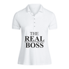 BYFT011285 BYFT Polo Neck T Shirt Printed White XXL 220 GSM Cotton The Real Boss Design Set of 1