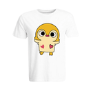 BYFT011291 BYFT Round Neck T Shirt Printed White XXL 190 GSM Cotton Cute Duck Design Set of 1