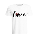 BYFT011292 BYFT Round Neck T Shirt Printed White XXL 190 GSM Cotton Minnie Love Design Set of 1