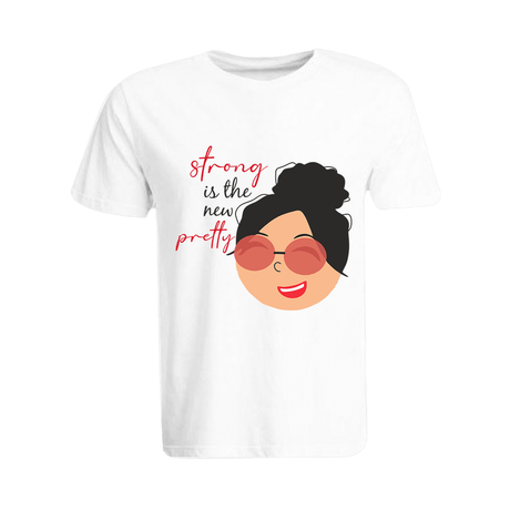 BYFT011295 BYFT Round Neck T Shirt Printed White XXL 190 GSM Cotton Strong is the new Pretty Design Set of 1.png