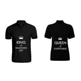 BYFT011310 BYFT Polo Neck T Shirt Printed Black XXL 220 GSM Cotton King of Whatever Left Queen of Everything Design Set of 2.png