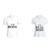 BYFT011329 BYFT Polo Neck T Shirt Printed White XXL 220 GSM Cotton The Boss The Real Boss Design Set of 2