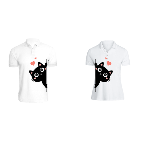 BYFT011330 BYFT Polo Neck T Shirt Printed White XXL 220 GSM Cotton Kitty Design Set of 2.png