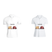 BYFT011331 BYFT Polo Neck T Shirt Printed White XXL 220 GSM Cotton Forever Design Set of 2