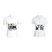 BYFT011338 BYFT Polo Neck T Shirt Printed White XXL 220 GSM Cotton If i am Too Drunk Matching Set Design Set of 2