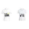 BYFT011338 BYFT Polo Neck T Shirt Printed White XXL 220 GSM Cotton If i am Too Drunk Matching Set Design Set of 2
