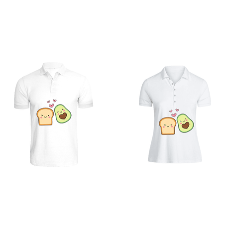 BYFT011343 BYFT Polo Neck T Shirt Printed White XXL 220 GSM Cotton Avacado Toast Design Set of 2.png