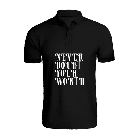 BYFT011364 BYFT Polo Neck T Shirt Printed Black XXL 220 GSM Cotton Never Doubt your worth Set of 1.png