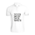 BYFT011380 BYFT Polo Neck T Shirt Printed White XXL 220 GSM Cotton Never Doubt your worth Set of 1