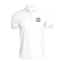 BYFT011407 BYFT Polo Neck T Shirt Embroidery White XXL 220 GSM Cotton Self Love Club Set of 1