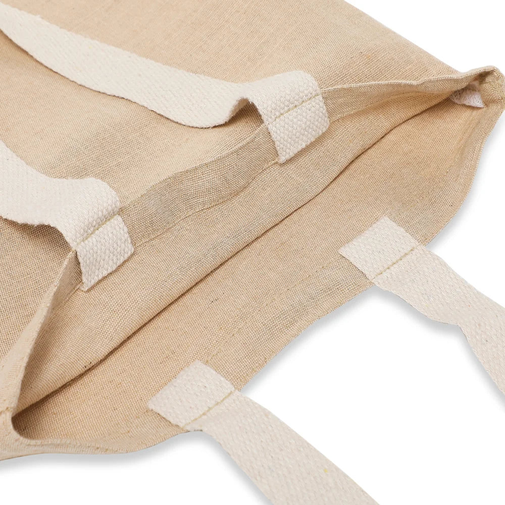 byft unlaminated juco tote bags with gusset natural reusable eco friendly shopping bag jctb1614