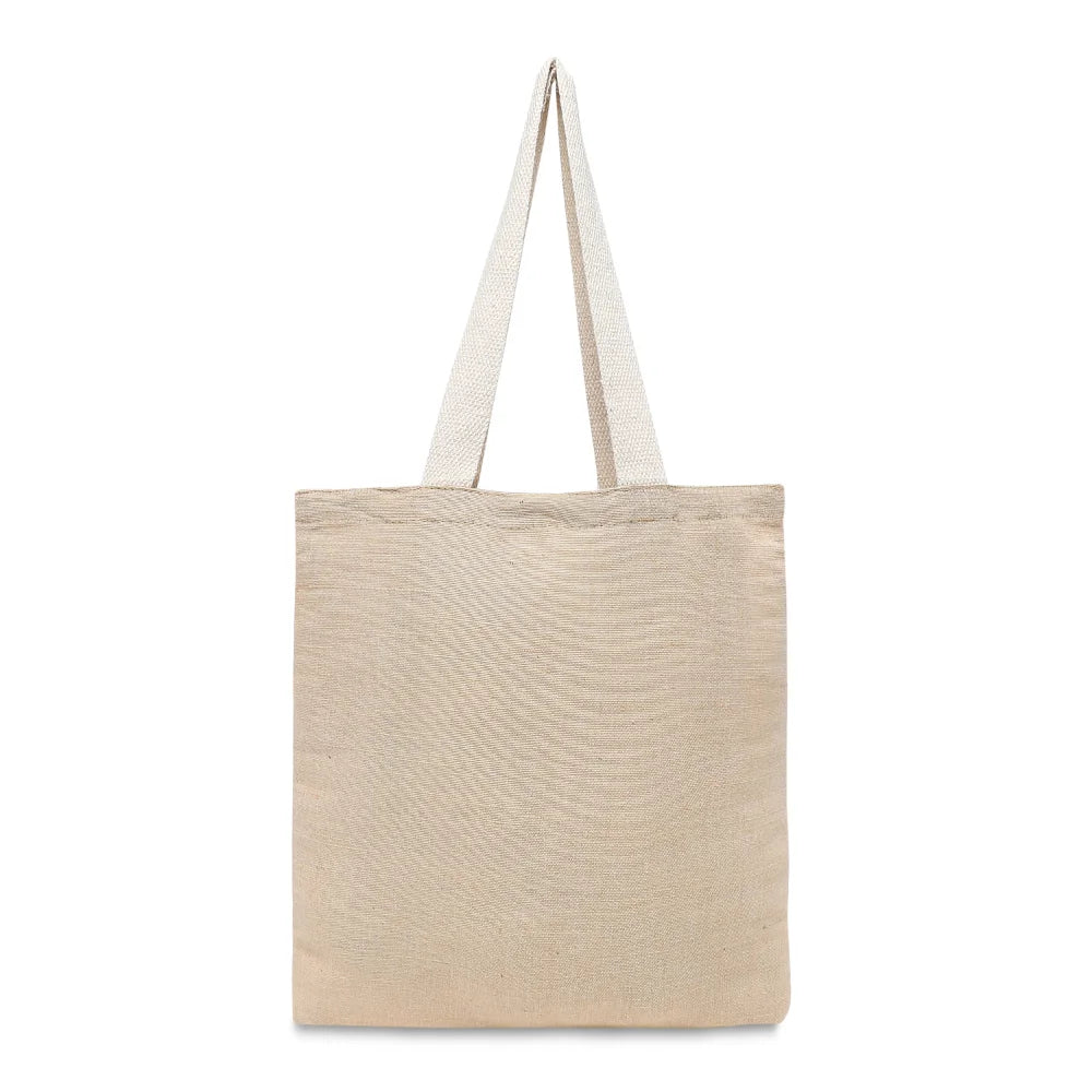 byft unlaminated juco tote bags with gusset natural reusable eco friendly shopping bag jctb1614