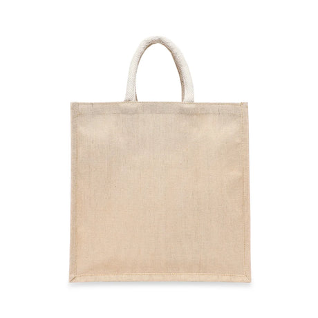 BYFT011432 Acuflex Laminated Juco Tote Bag With Gusset Natural Juco Set of 1.webp