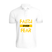BYFT011598 BYFT Polo Neck Printed White XL T Shirt 220 GSM Cotton Faith Over Fear Set of 1