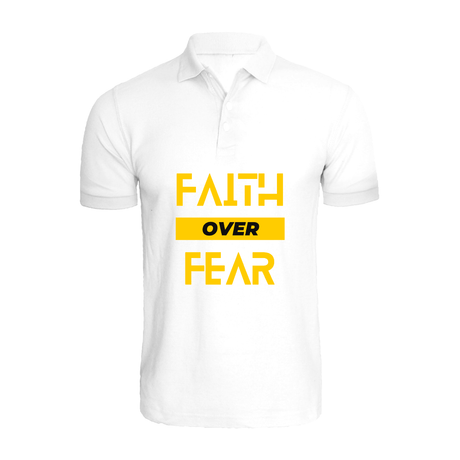 BYFT011598 BYFT Polo Neck Printed White XL T Shirt 220 GSM Cotton Faith Over Fear Set of 1.png