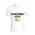BYFT011619 BYFT Polo Neck Printed White XXL T Shirt 220 GSM Cotton Fasting Mode On Set of 1