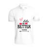 BYFT011639 BYFT Polo Neck Printed White XXL T Shirt 220 GSM Cotton Lets Be Better Humans Set of 1