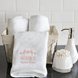 BYFT Embroidered For You Personalised Cotton Hand Towel - Mom's Wudhu Design High Quality Embroidery Perfect For Gifting