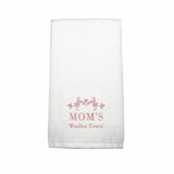 BYFT Embroidered For You Personalised Cotton Hand Towel - Mom's Wudhu Design High Quality Embroidery Perfect For Gifting