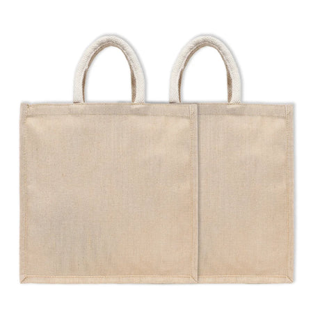 BYFT011811 BYFT Laminated Juco Tote Bag With Gusset Natural Juco Set of 2 A.webp