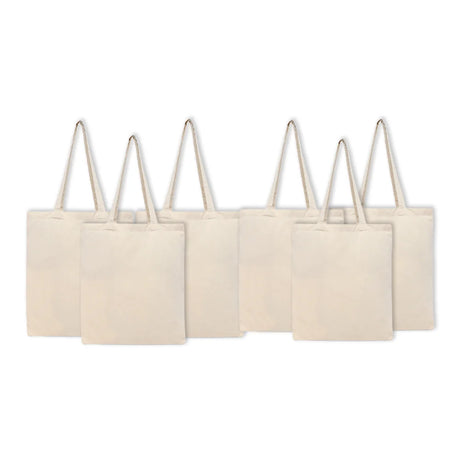 BYFT011813 BYFT 4 Oz Cotton Tote Bag Natural Jute Set of 6 A.webp