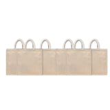 BYFT011818 BYFT Laminated Juco Tote Bag With Gusset Natural Juco Set of 6 A.webp