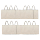 BYFT011821 BYFT 8 Oz Cotton Canvas Tote Bag With Gusset Natural Canvas Set of 12.webp