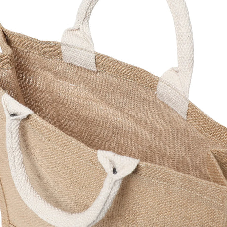 BYFT011822 BYFT Laminated Jute Tote Bag With Gusset Natural Jute Set of 12 C.webp