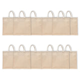 BYFT011825 BYFT Laminated Juco Tote Bag With Gusset Natural Juco Set of 12.webp