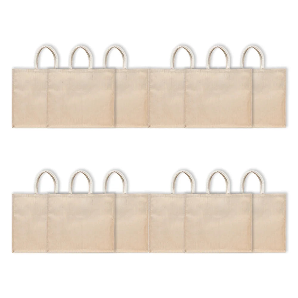 BYFT011826 BYFT Laminated Juco Tote Bag With Gusset Natural Juco Set of 12 A.webp