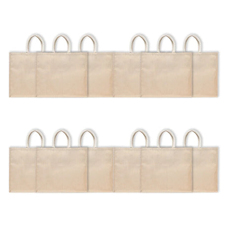 BYFT011826 BYFT Laminated Juco Tote Bag With Gusset Natural Juco Set of 12 A.webp