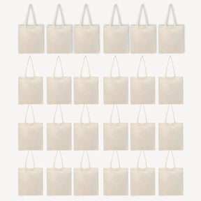 BYFT011827 BYFT 4 Oz Cotton Tote Bag Natural Jute Set of 24