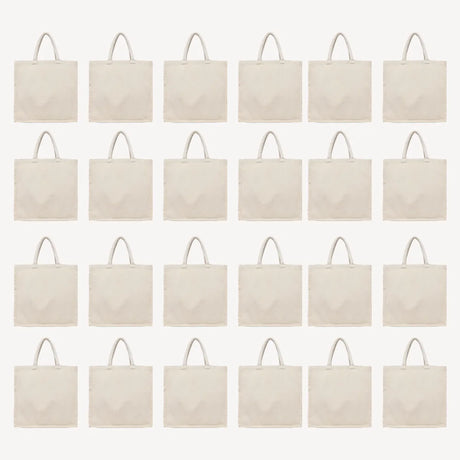 BYFT011828 BYFT 8 Oz Cotton Canvas Tote Bag With Gusset Natural Canvas Set of 24 A.webp