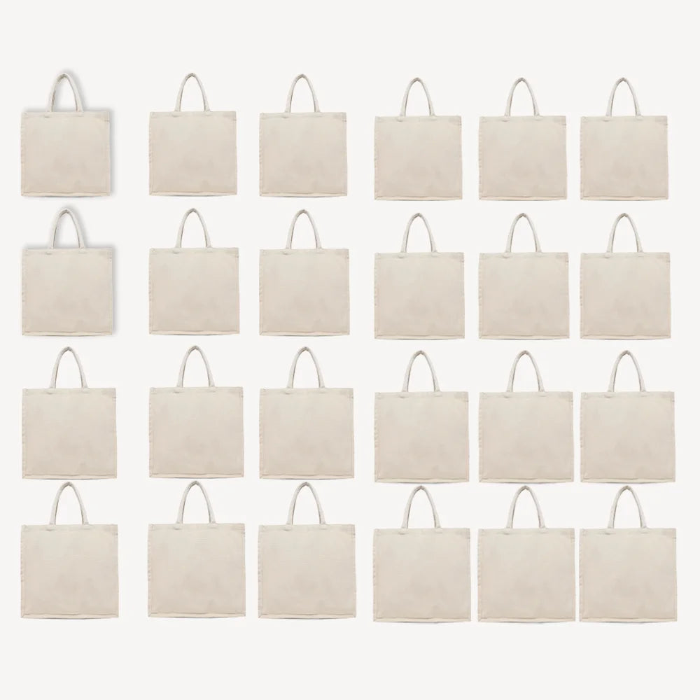 BYFT011828 BYFT 8 Oz Cotton Canvas Tote Bag With Gusset Natural Canvas Set of 24.webp