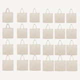 BYFT011828 BYFT 8 Oz Cotton Canvas Tote Bag With Gusset Natural Canvas Set of 24.webp
