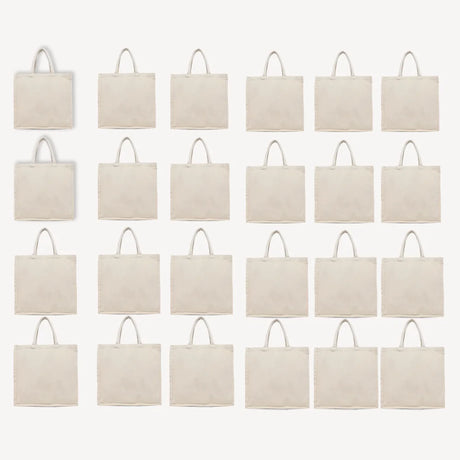 BYFT011828 BYFT 8 Oz Cotton Canvas Tote Bag With Gusset Natural Canvas Set of 24.webp