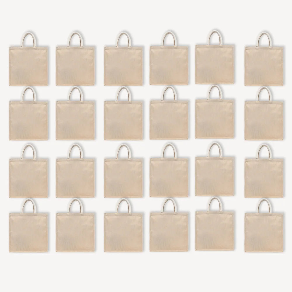 BYFT011832 BYFT Laminated Juco Tote Bag With Gusset Natural Juco Set of 24 A.webp