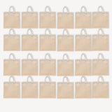 BYFT011832 BYFT Laminated Juco Tote Bag With Gusset Natural Juco Set of 24.webp