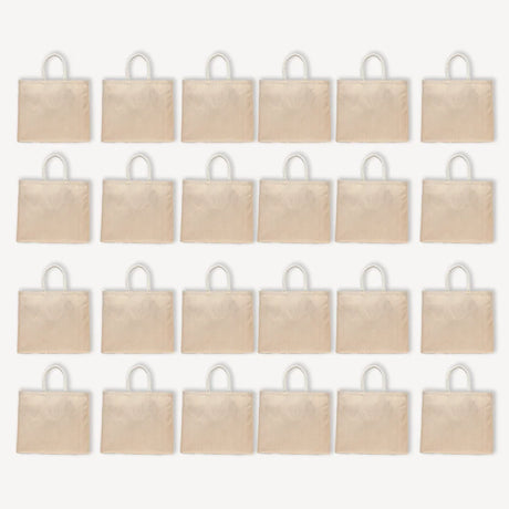 BYFT011833 BYFT Laminated Juco Tote Bag With Gusset Natural Juco Set of 24.webp