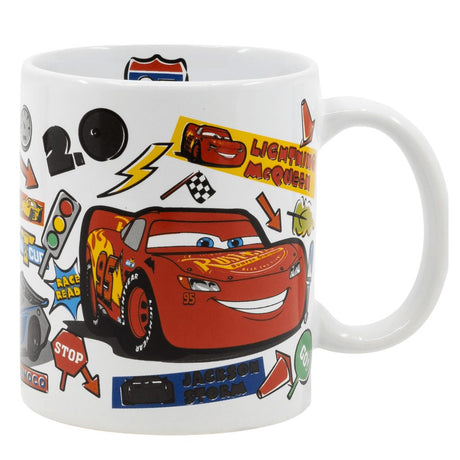 Disney Ceramic Mug Cars Stickers 325 Ml
