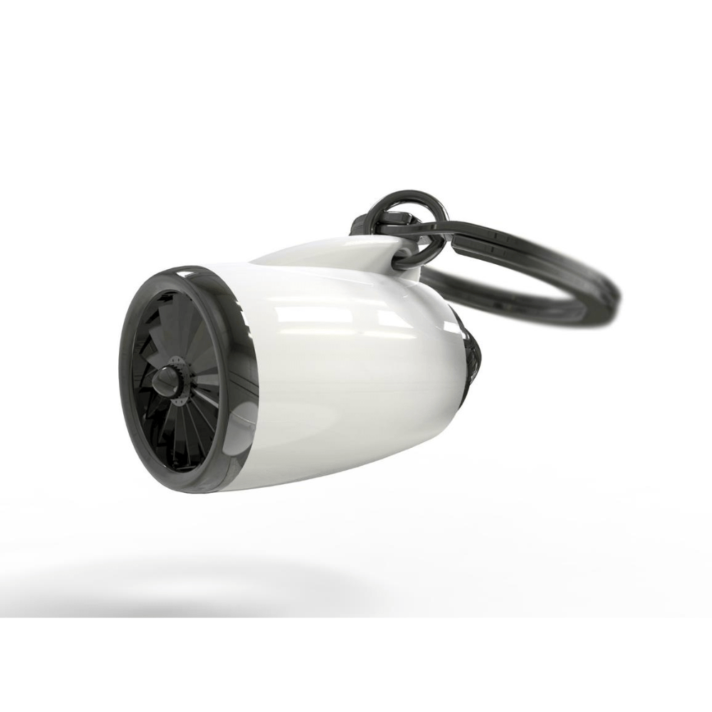 BYFT012867 METALMORPHOSE MTM KEYCHAIN Airline Engine White Zinc Alloy Set of 1 MTM054.png