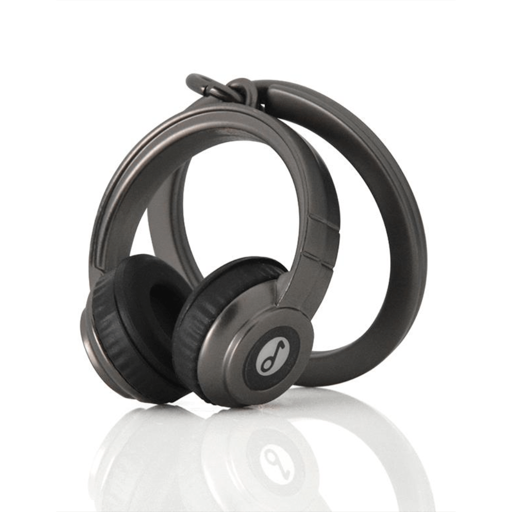 BYFT012868 METALMORPHOSE MTM KEYCHAIN Headophone Black Zinc Alloy Set of 1 MTM074 02.png