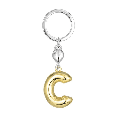 BYFT012871 METALMORPHOSE MTM KEYCHAIN Party Balloon Alphabet C Golden Zinc Alloy Set of 1 MTM10C B.png