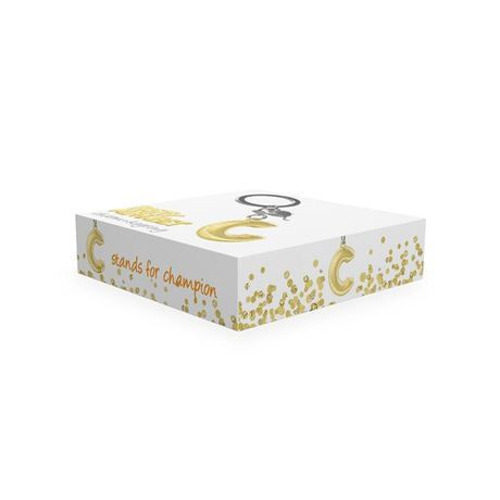 BYFT012871 METALMORPHOSE MTM KEYCHAIN Party Balloon Alphabet C Golden Zinc Alloy Set of 1 MTM10C E.png
