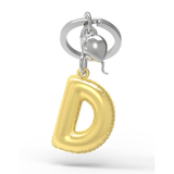 BYFT012872 METALMORPHOSE MTM KEYCHAIN Party Balloon Alphabet D Golden Zinc Alloy Set of 1 MTM10D.png