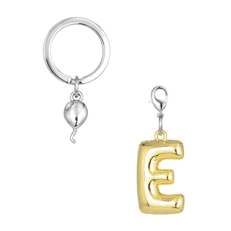 BYFT012873 METALMORPHOSE MTM KEYCHAIN Party Balloon Alphabet E Golden Zinc Alloy Set of 1 MTM10E C.png